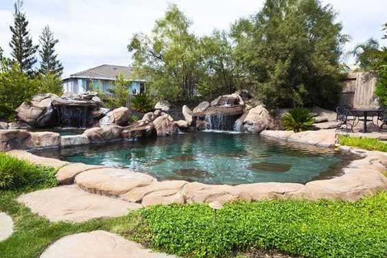 Beautiful koi pond